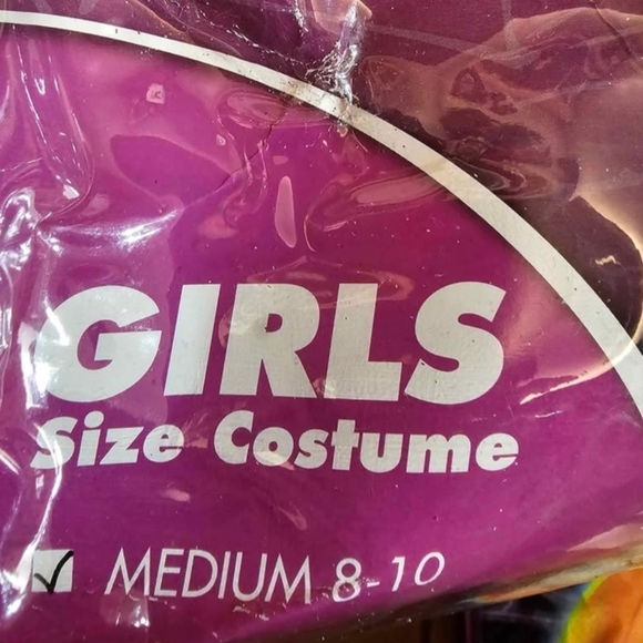 Day of the Dead Kids Costume with Multicolor Skirt Size Medium 8-10 WORN ONCE - Picture 4 of 10